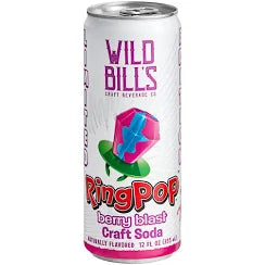 Wild Bills - Ring Pop Craft Soda - Strawberry - 12oz