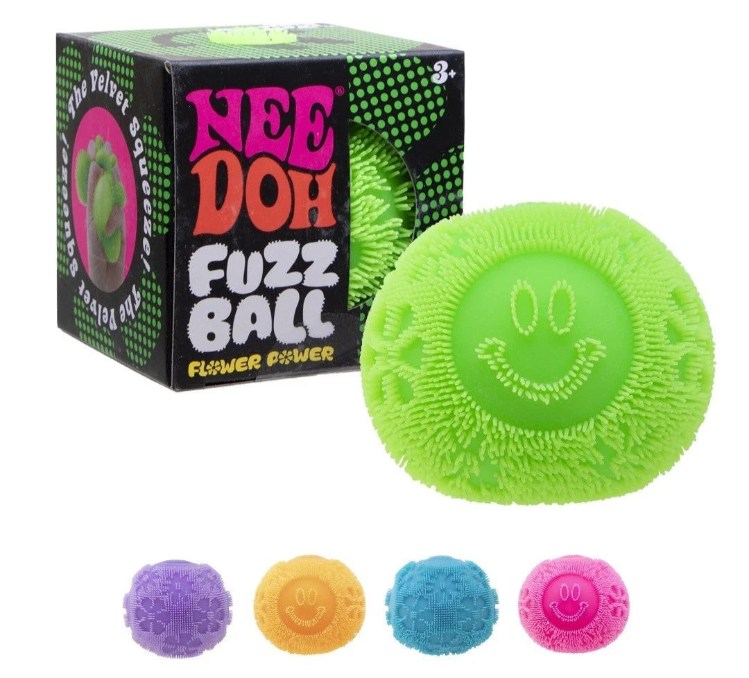 NeeDoh - Flower Power Fuzz Ball - Assorted Color - Toy