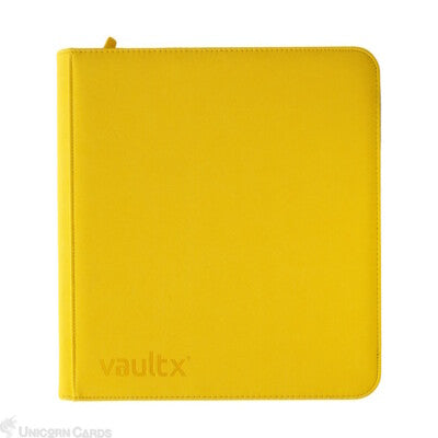 Vault X - 12 Pocket - XL - Exo Tec Zip Binder - Sunrise Yellow