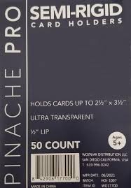 Pinache Pro - 50ct - Semi-Rigid Card Holder