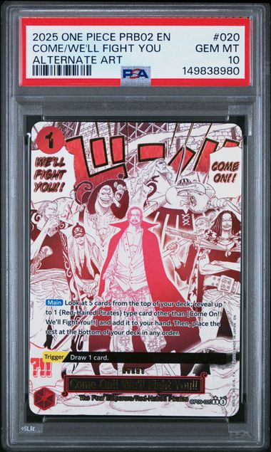 One Piece - PRB02 - Come On!! We'll Fight You!! #020 - 2025 - PSA 10