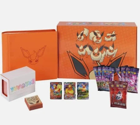 Pokemon - Simplified Chinese Exclusive - Eevee GX - Flareon - Gift Box