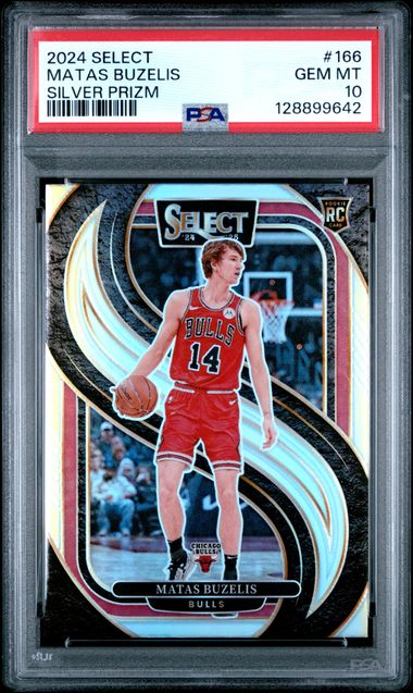 Panini - Select - Matas Buzelis Silver #166 - 2024 - PSA 10