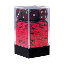 Chessex - 16mm d6 Dice Block - Silver Volcano