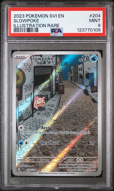 Pokemon - Scarlet Violet Base - Slowpoke IR #204 - 2023 - PSA 9