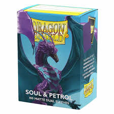 Dragon Shield - Dual Matte Card Sleeves - Soul and Petrol - 100ct