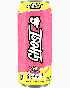 Ghost - Energy Drink - Sour Pink Lemonade - Zero Sugar - 16oz