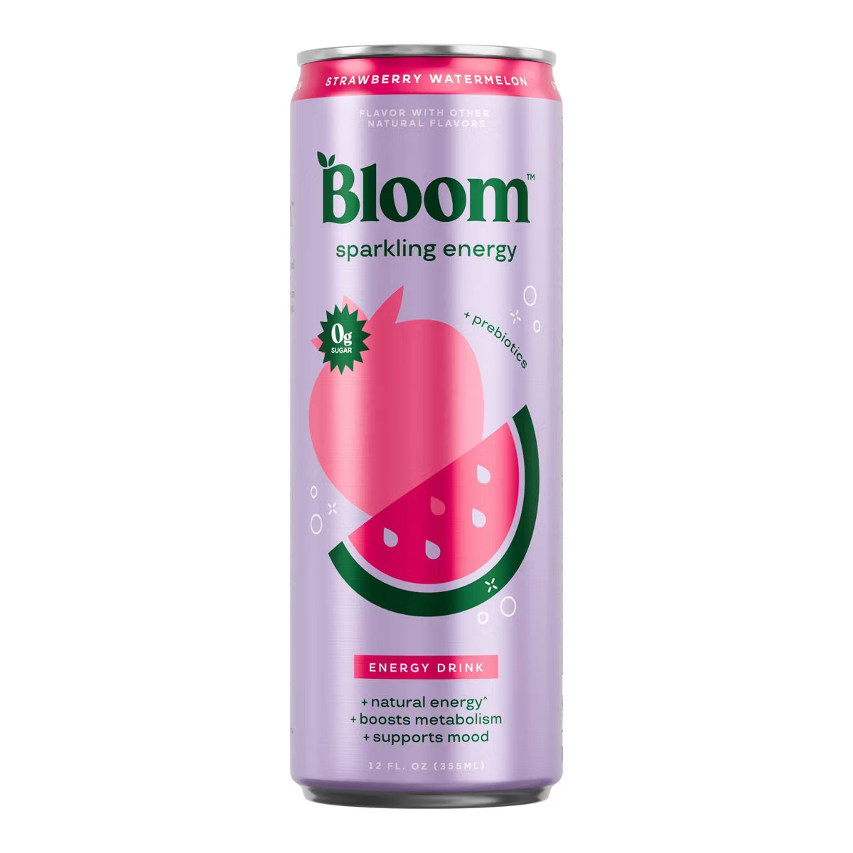 Bloom - Sparkling Energy Drink - Strawberry Watermelon - 12oz