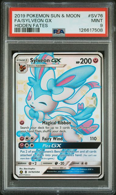 Pokemon - Hidden Fates - Sylveon GX FA #SV67 - PSA Mint 9 - 2019