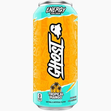 Ghost - Energy Drink - Tropical Mango - Zero Sugar - 16oz