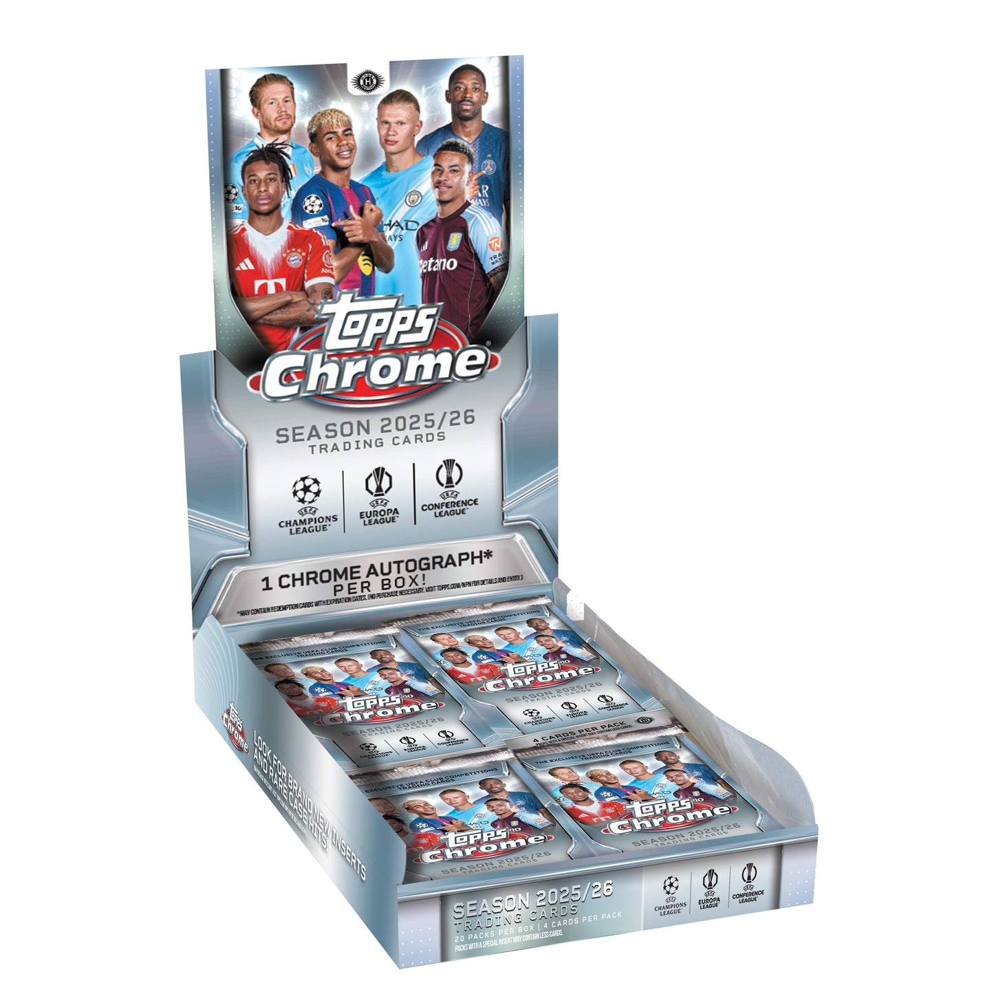 Topps - Chrome - UEFA Champions League Soccer - 2025/2026 - Hobby Box