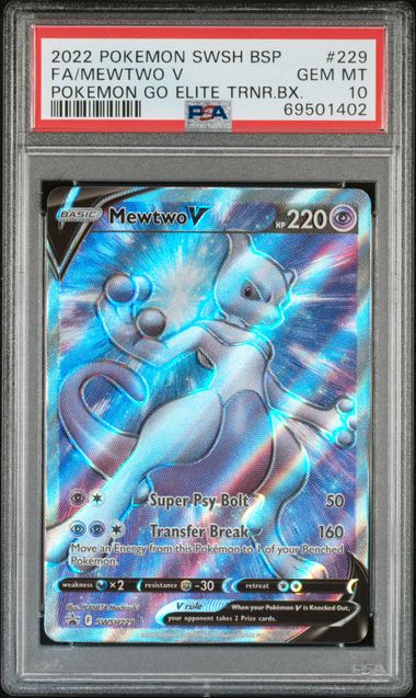 Pokemon - Pokemon Go - Mewtwo V Full Art - 2022 - PSA 10