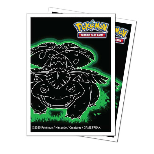 Ultra Pro - Pokemon - Neon Kanto Apex Deck Protector Sleeves - Venusaur - 65ct