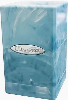 Ultra Pro - Deck Box - Satin Deck Tower - Light Blue/ White