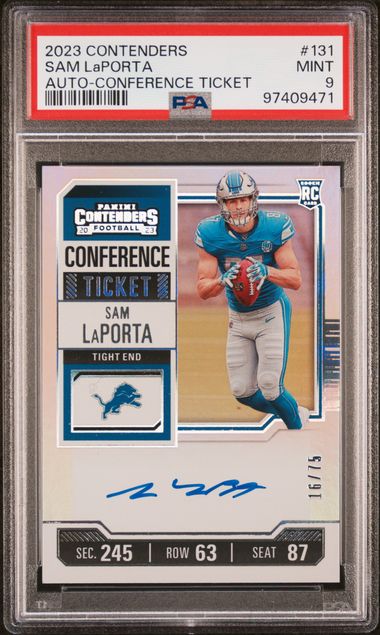 Panini - Contenders - Sam LaPorta Auto Conference Ticket Auto - PSA Gem Mint 10 - 2023