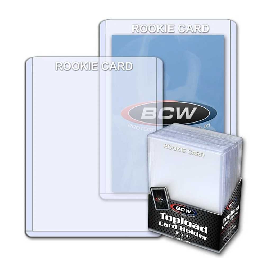 Picture of BCW - Topload Card Holders - 3" x 4" - Rookie Card White