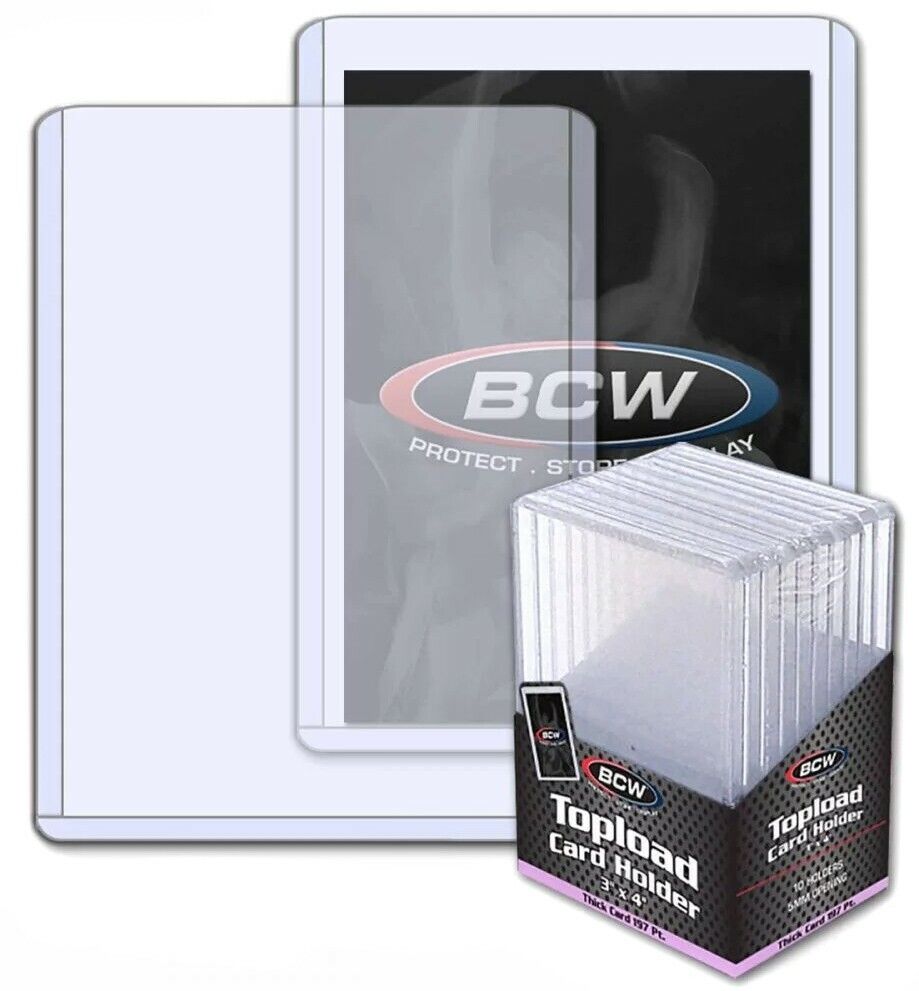 BCW - Topload Card Holders - 3x4 - Thick Card 197 Pt. (10ct)