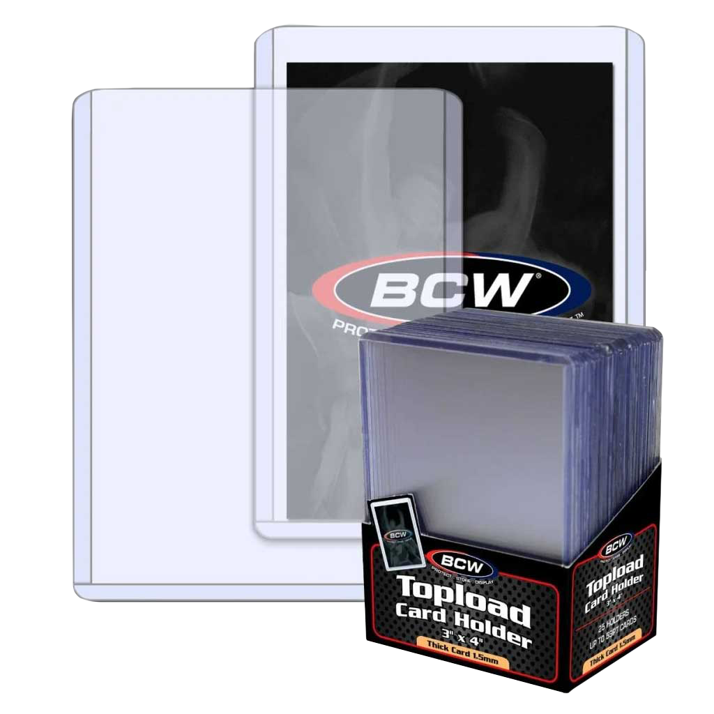 BCW - Topload Card Holders - 3x4 - Thick Card 59 Pt. (25ct)