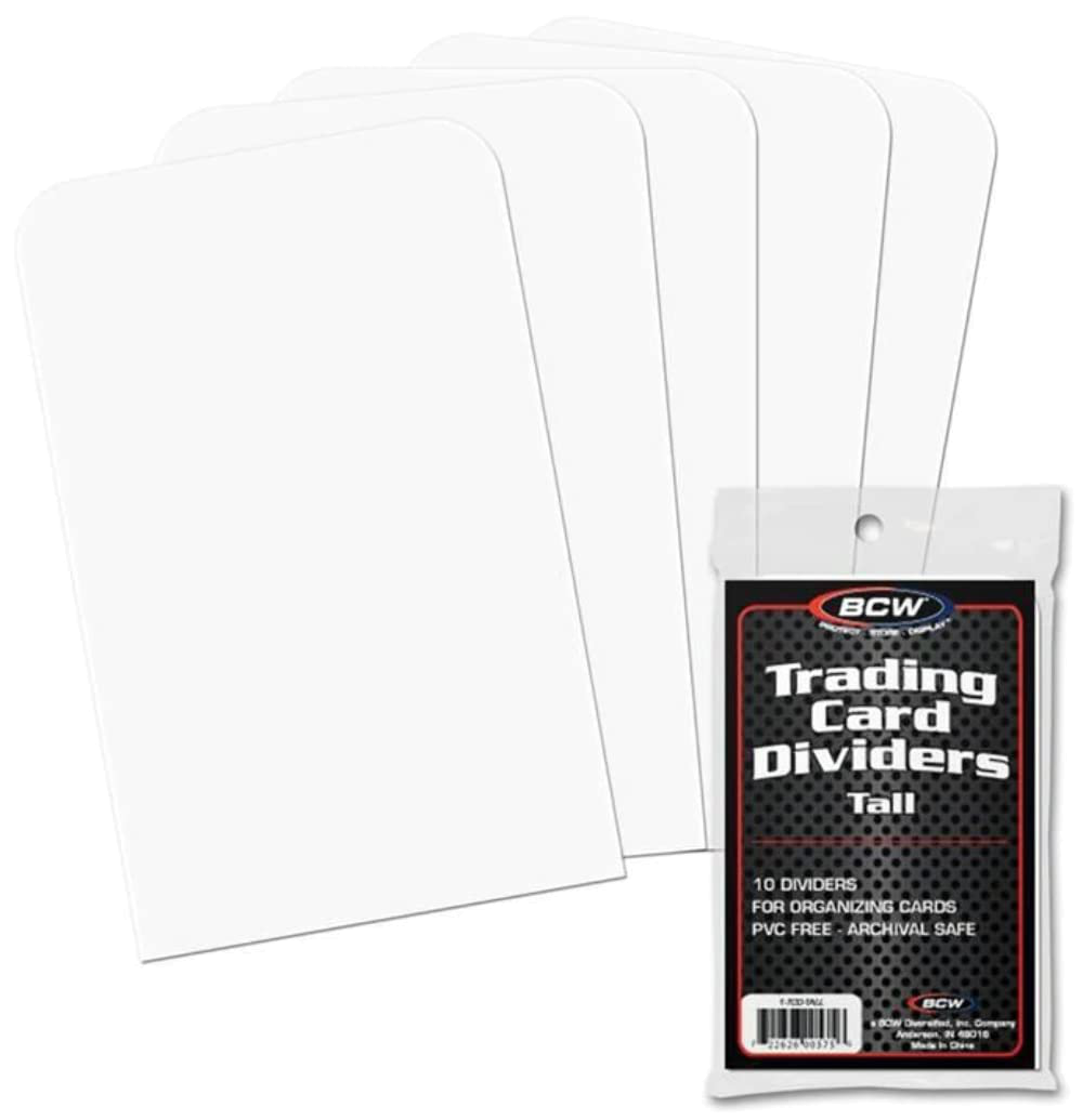 BCW - Trading Card Dividers - 10 Pack - TALL