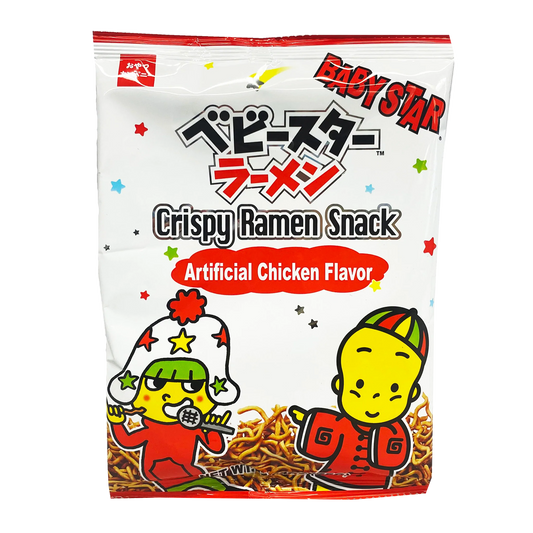 BabyStar  -  Artificial Chicken Flavor - Crispy Ramen Snack - Product of Taiwan