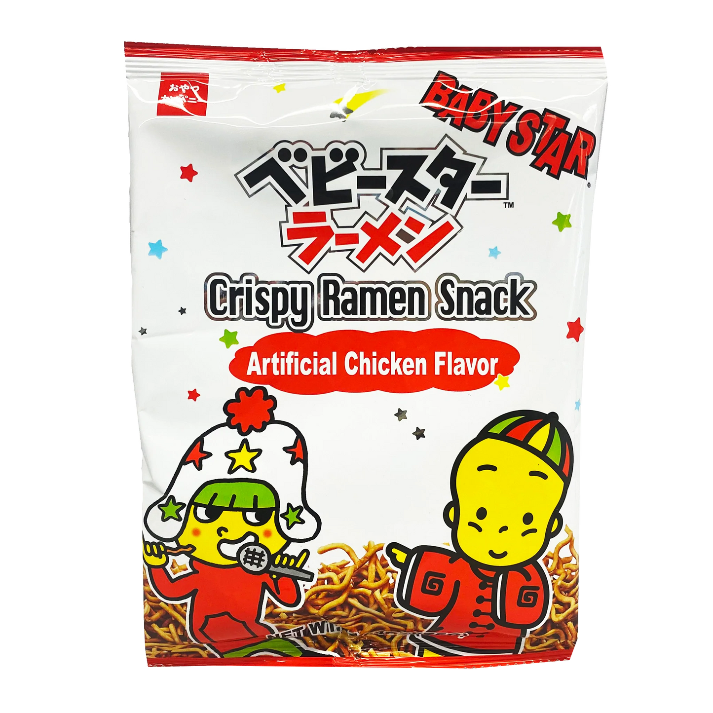 BabyStar  -  Artificial Chicken Flavor - Crispy Ramen Snack - Product of Taiwan