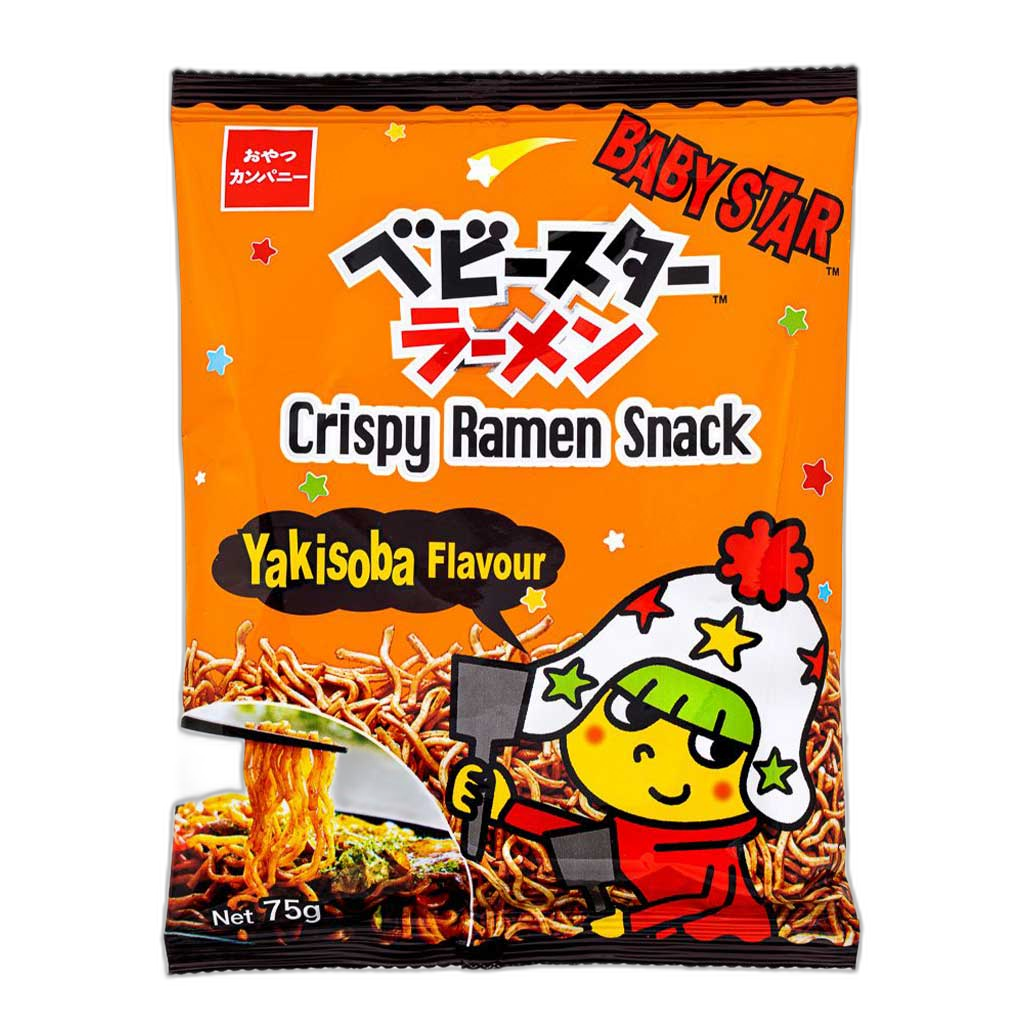 BabyStar  -  Yakisoba Flavor - Crispy Ramen Snack - Product of Taiwan