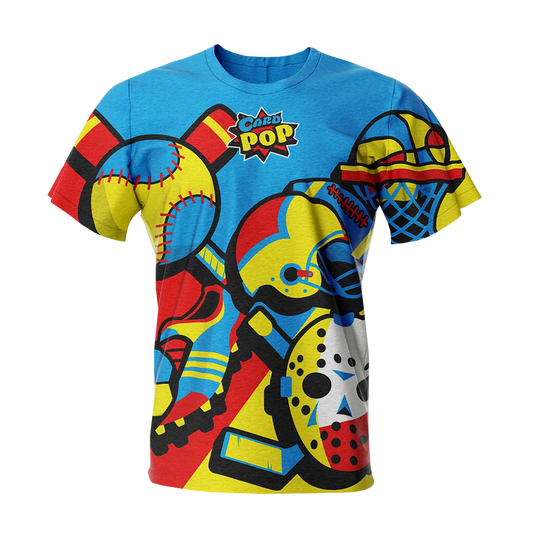 Card Pop Apparel - T Shirt - Sports Icons - Full Sublimation