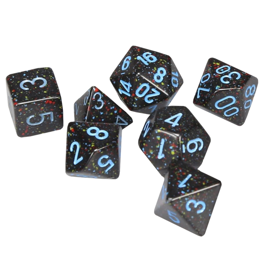 Chessex - Polyhedral 7-Die Set - Speckled Blue Stars