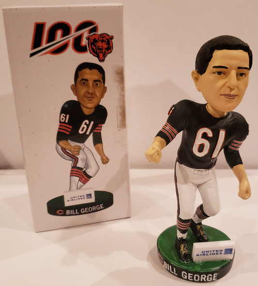 Chicago Bears - Bobble Head - Bill George - United Airlines