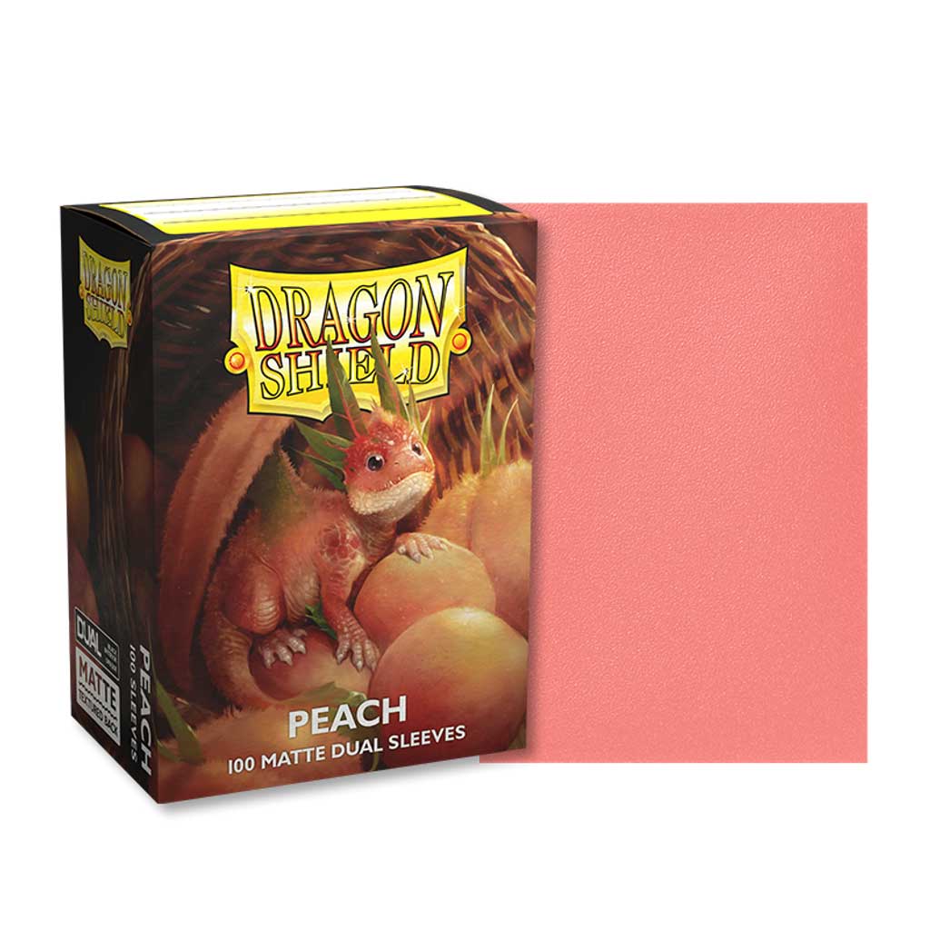 Picture of Dragon Shield - 100ct Standard Card Sleeves - Peach Matte