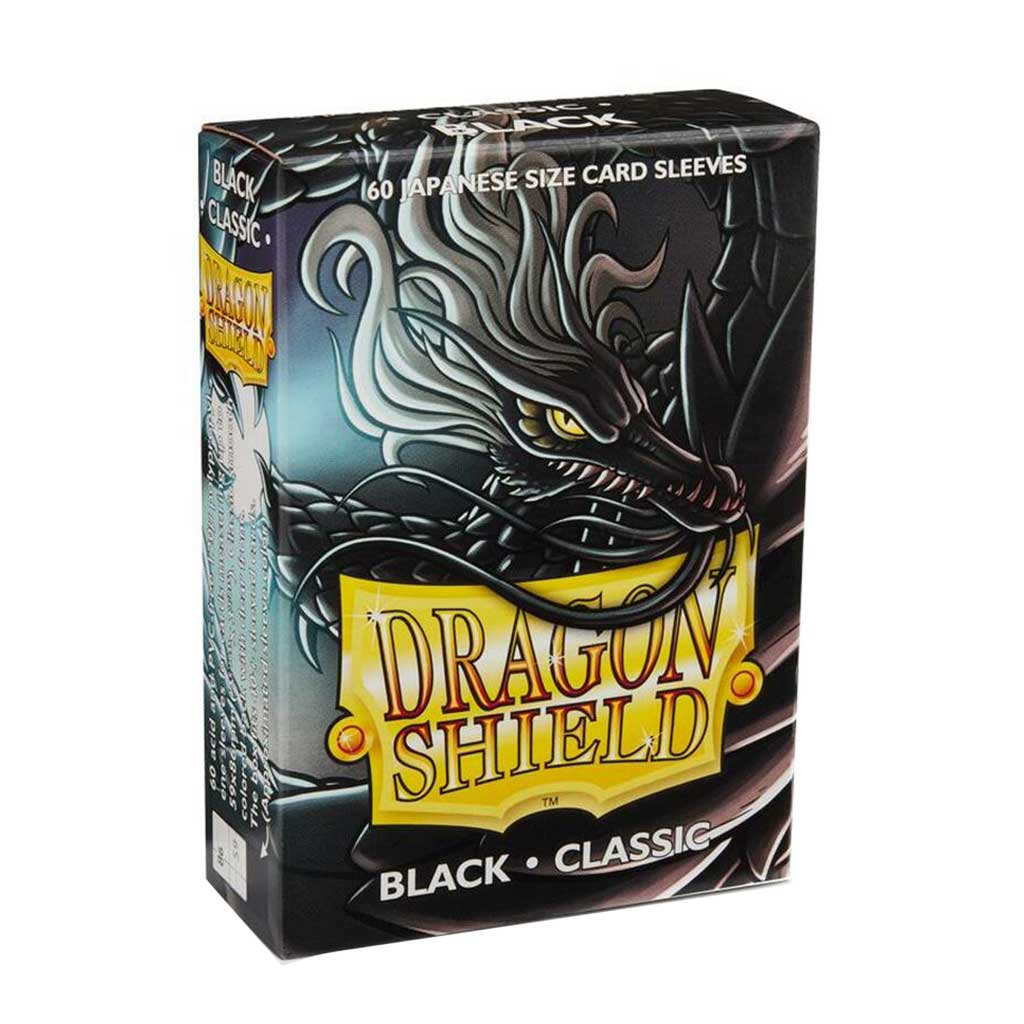 Picture of Dragon Shield - 60ct Japanese Size Card Sleeves - Black Matte