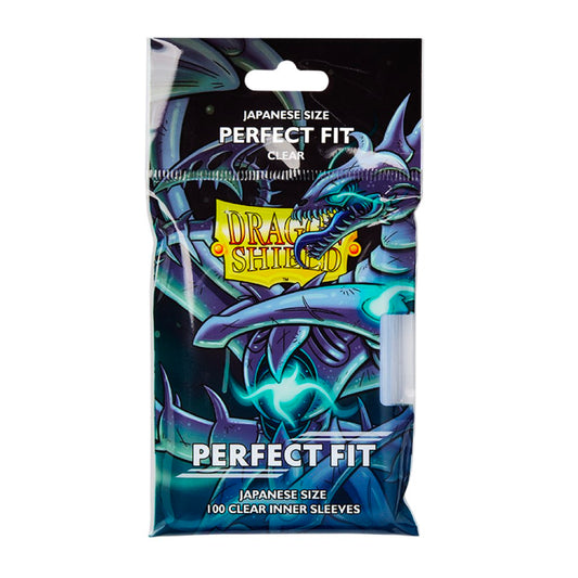 Dragon Shield - 100ct Perfect Fit Inner Card Sleeves - Japanese Size - Sealable  - Clear