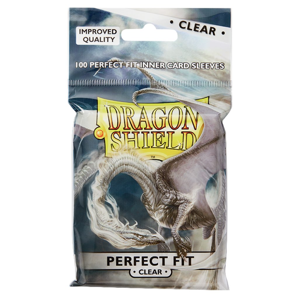 Dragon Shield - 100ct Perfect Fit Inner Card Sleeves - Clear