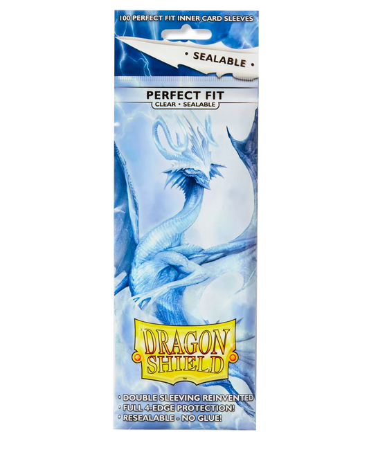 Dragon Shield - 100ct Perfect Fit Inner Card Sleeves - Sealable - Clear