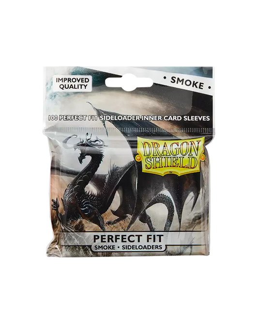 Dragon Shield - 100ct Perfect Fit Inner Card Sleeves - Sideloader - Smoke