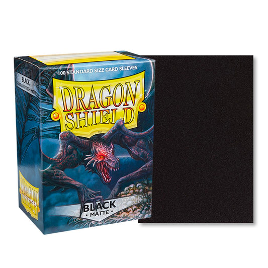Dragon Shield - 100ct Standard Card Sleeves - Black Matte
