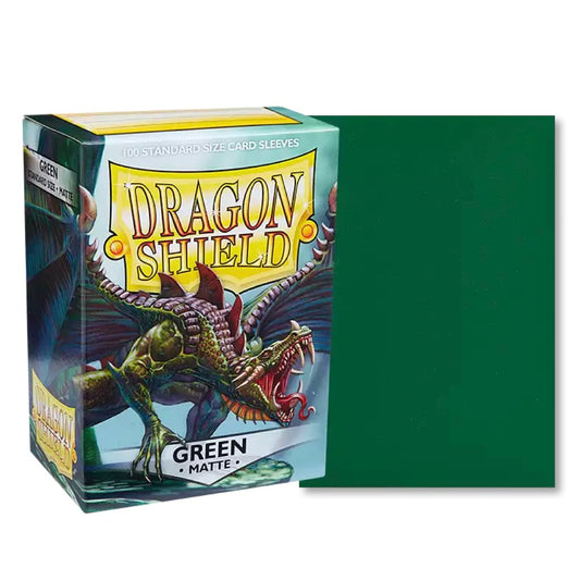 Dragon Shield - 100ct Standard Card Sleeves - Green Matte