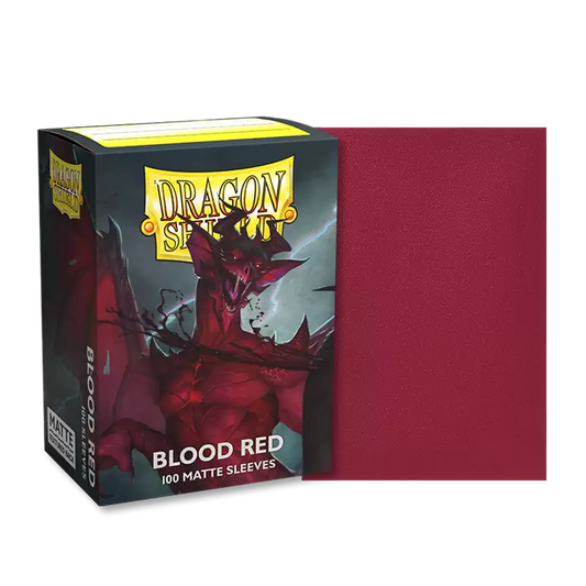 Dragon Shield - 100ct Standard Card Sleeves - Matte Blood Red