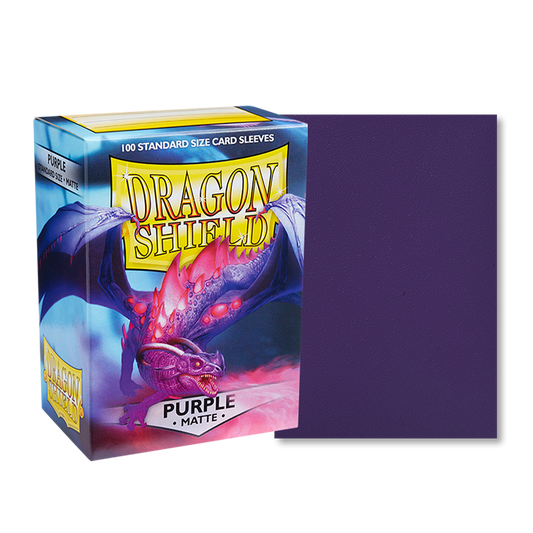 Dragon Shield - 100ct Standard Card Sleeves - Matte Purple