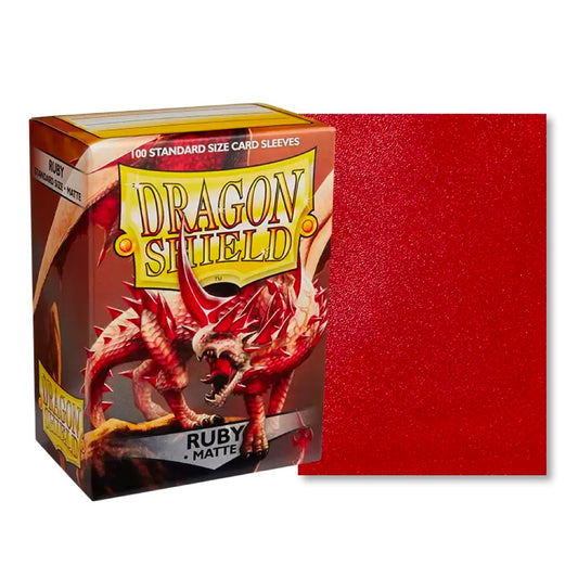 Dragon Shield - 100ct Standard Card Sleeves - Ruby Matte