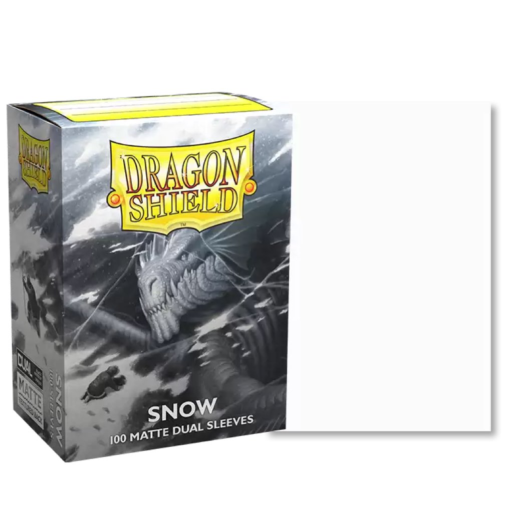 Dragon Shield - 100ct Standard Card Sleeves - Dual Snow Matte