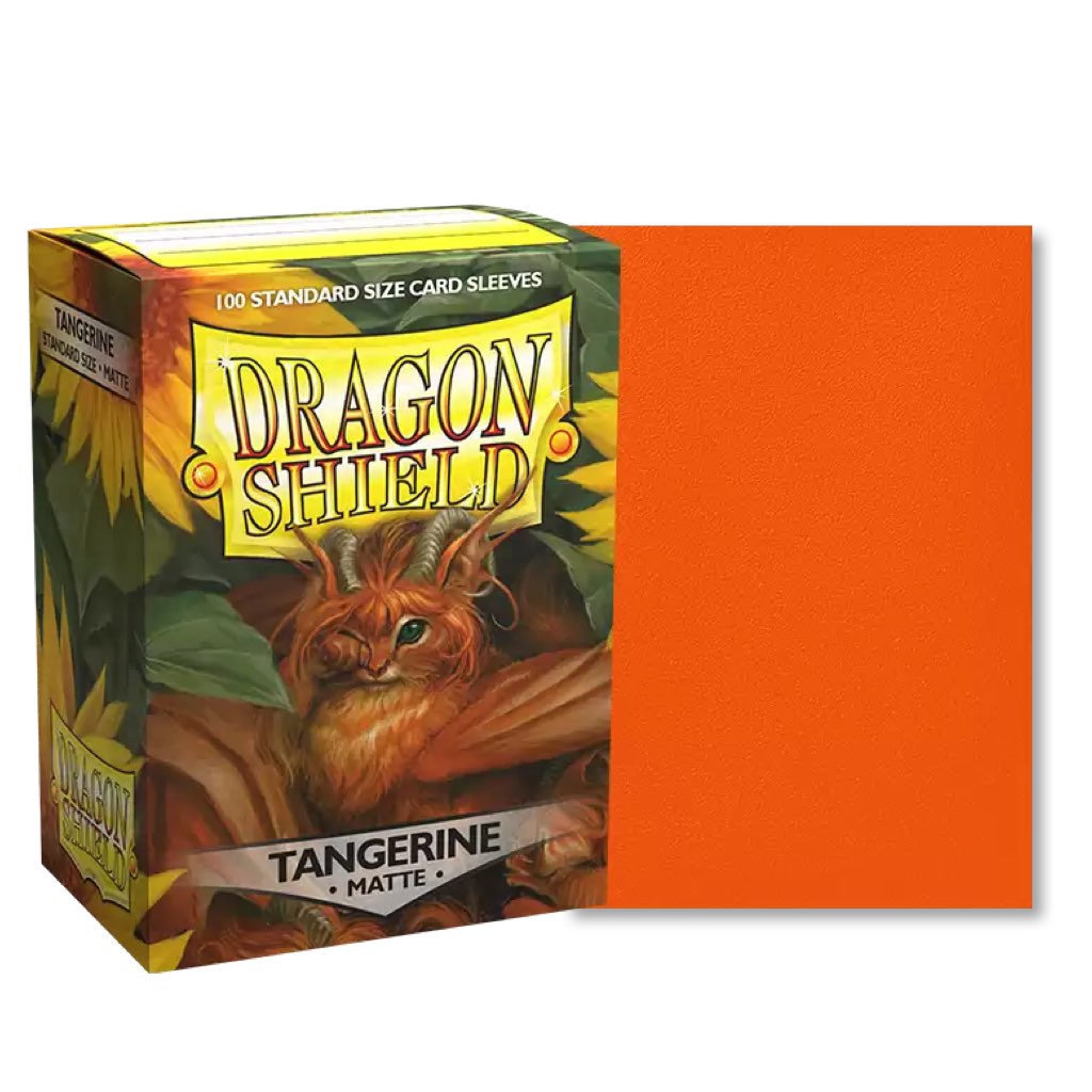 Dragon Shield - 100ct Standard Card Sleeves - Tangerine Matte
