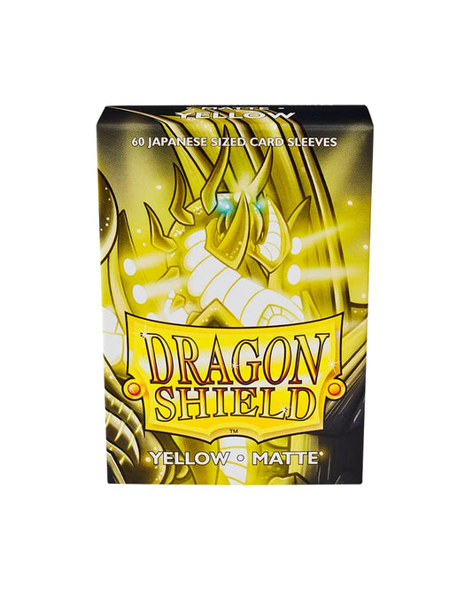 Dragon Shield - 60ct Japanese Size Card Sleeves - Yellow Matte
