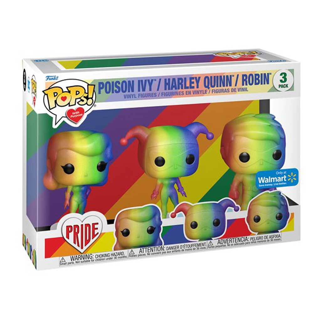 Picture of Funko - POPs! with Purpose - DC - Pride - Poison Ivy/Harley Quinn/Robin (3pk)