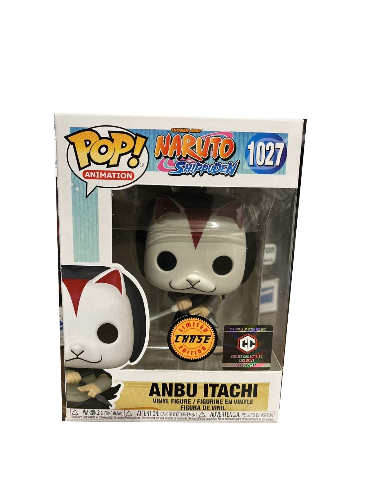 Funko - POP! - Naruto Shippuden - Anbu Itachi - #1027 - Limited Edition Chase - Chalice Collectibles