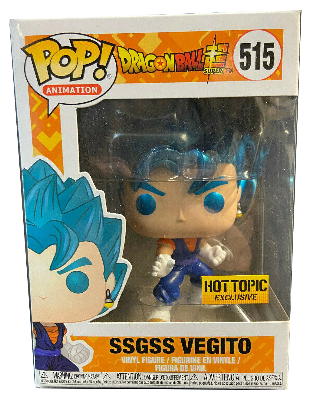 Funko - POP! Animation - Dragon Ball Super - SSGSS Vegito - #515 - Hot Topic Exclusive