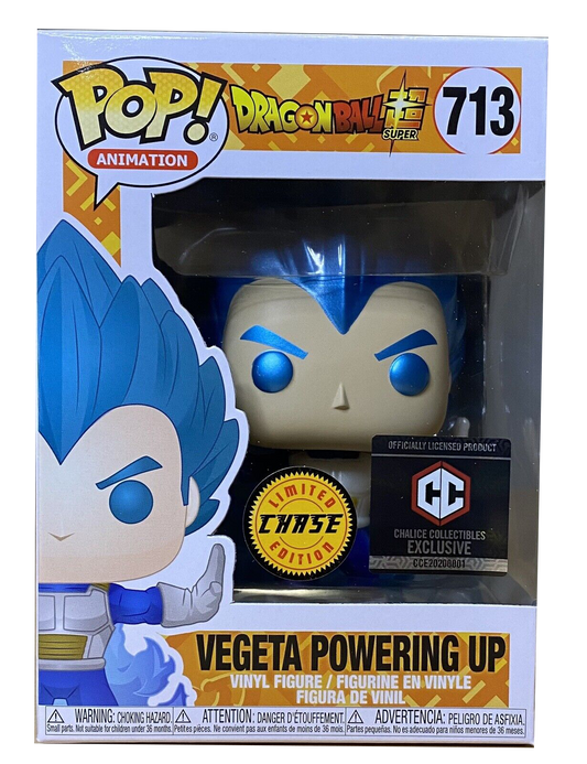Funko - POP! Animation - Dragon Ball Super - Vegeta Powering Up - #713 - Limited Edition Chase - Chalice Collectibles