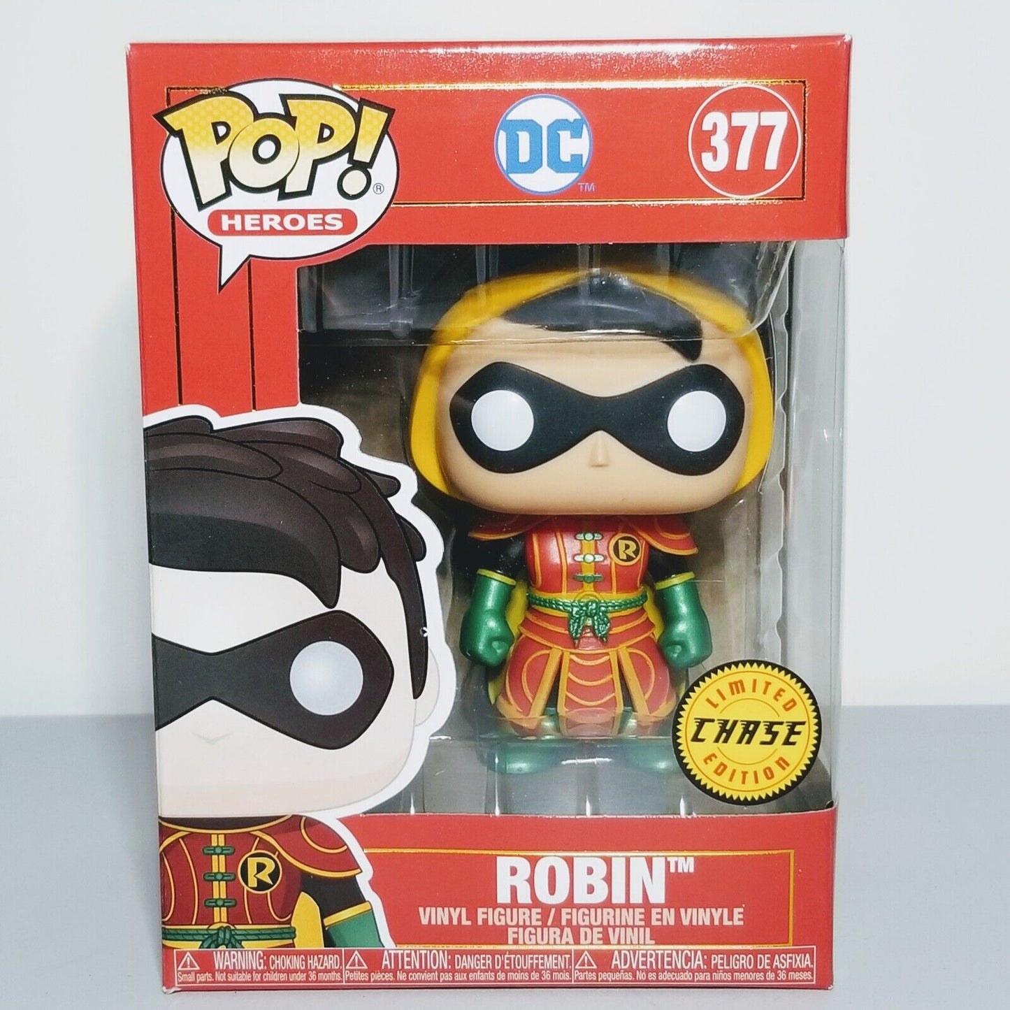 Funko - Pop! - DC Super Heroes - Robin - #377 - Limited Edition Chase