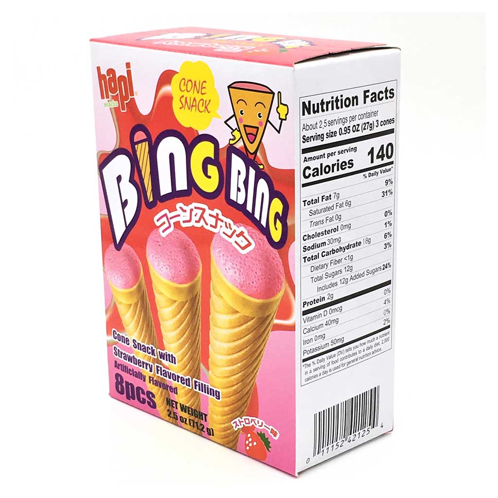 Picture of Hapi - Bing Bing - Cone Snack (Strawberry)
