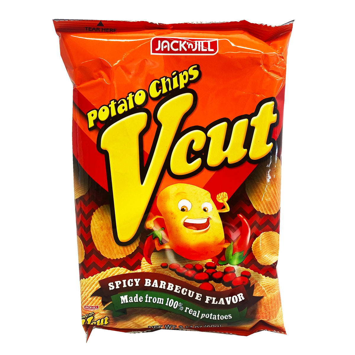Jack N Jill Potato Chips V Cut Spicy Barbecue Flovor Product Cardpopusa 7461